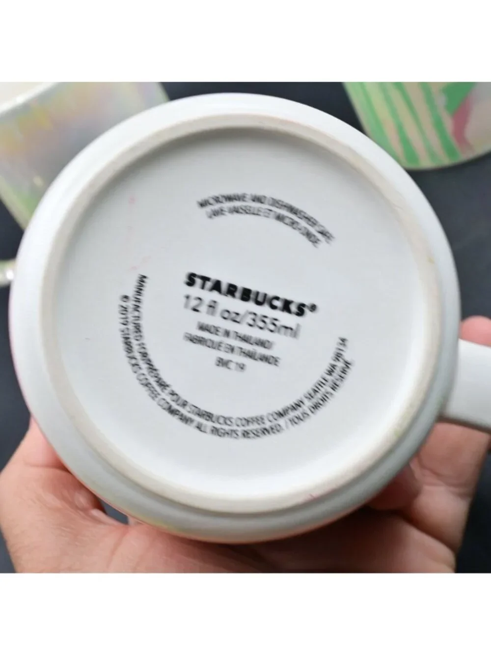 Starbucks Mug Set Holiday Red Fox & Iridescent Green Woodland Forest Coffee